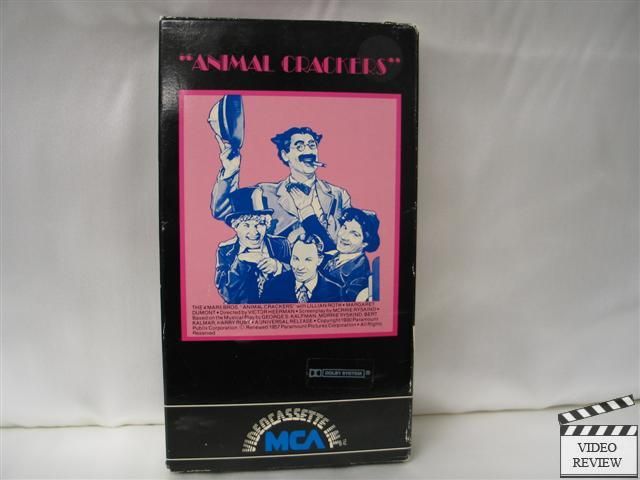 Animal Crackers VHS The 4 Marx Brothers  