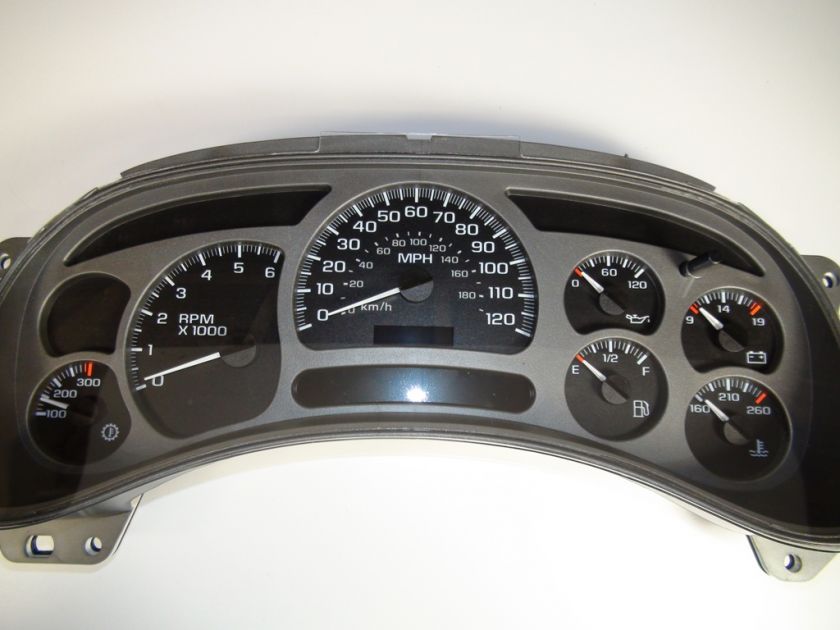 GM CHEVY SILVERADO TRUCK SPEEDOMETER CLUSTER 03 04 05  