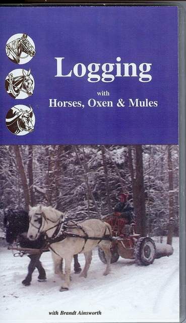 Logging w Draft Harness Horses Oxen Mules NEW DVD  