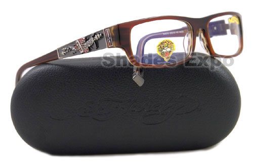 NEW ED HARDY EYEGLASSES RX EHO 701 HAZEL TATOO EHO701  