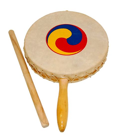 ASIAN HAND DRUM DOBBLE HEAD DRUMSOGO MADE IN KOREA  