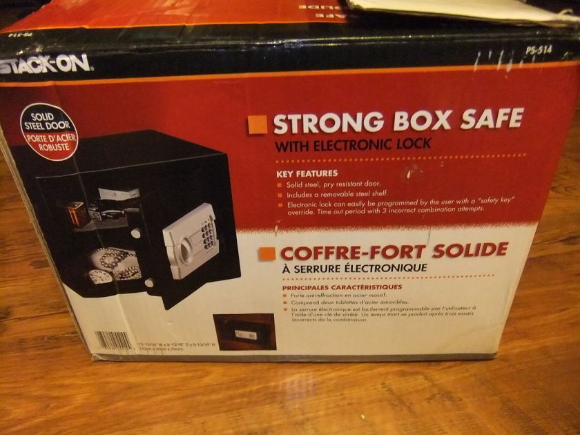 Stack On Strong Box Safe with Electronic Lock PS 514 $85.00 & Free 