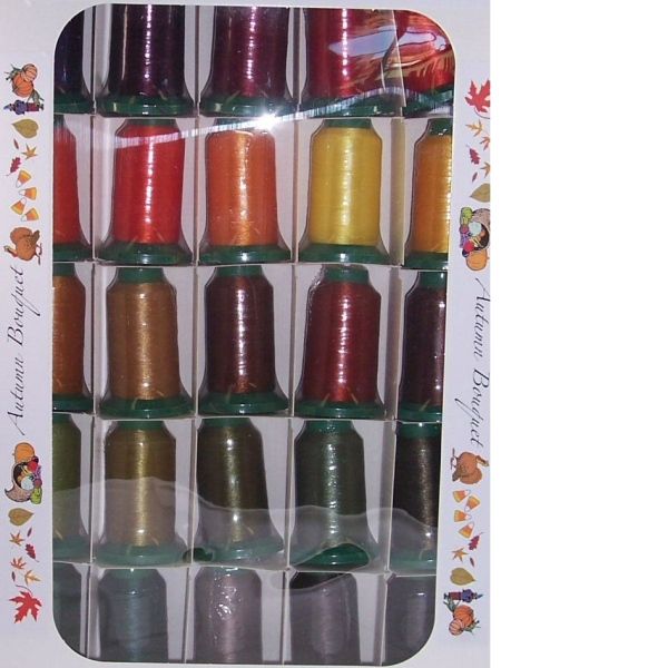 Exquisite Autumn Embroidery Thread Set 1100 yd New 814027012928 