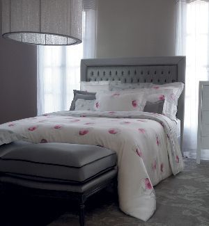 INTRICATE NEW 2012 YVES DELORME MAIJUIN BED LINENS IN ROSE COLOR 