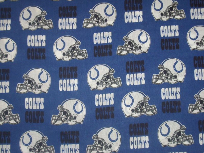 NFL AFC INDIANAPOLIS COLTS QUILT FABRIC CHARM BUNDLE  