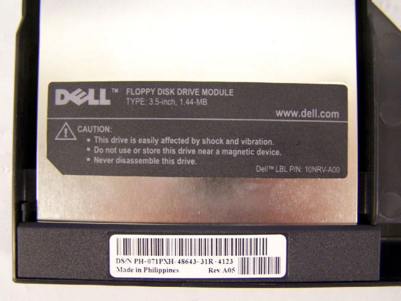 Dell Type 10NRV A00 3.5 Floppy Disk Drive DP/N71PXH  