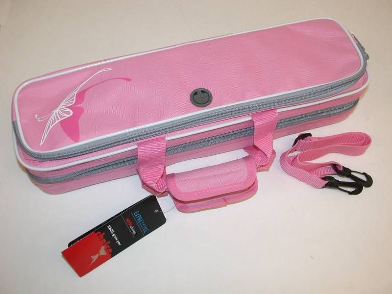 GRAFIX Polyfoam Flute Case   Pink Butterfly   NEW   GXPFL P1  