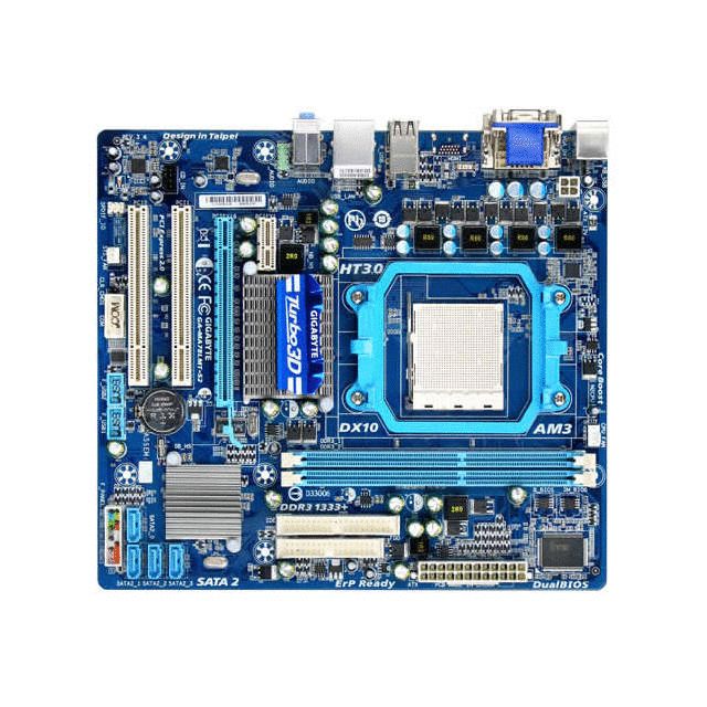 GIGABYTE GA MA78LMT S2 Socket AM3/ AMD 760G/ DDR3/ A&V&GbE/ MATX 