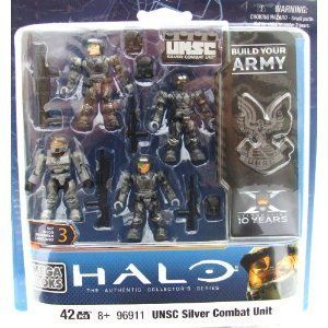 HALO   mega bloks 96911   SILVER combat UNIT   new  