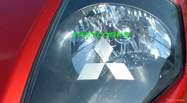 MITSUBISHI ECLIPSE 2000,2001,2002,2003 HEADLIGHT DECALS  