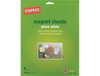 Inkjet Magnetic 8 1/2 X 11 Printable White Sheets 718103042352 