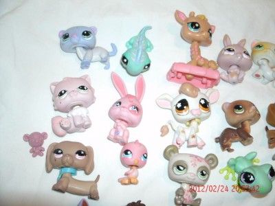 lot 50+ LPS LITTLEST PET SHOP dog~cat~turtle~bird~monkey figurine toys 