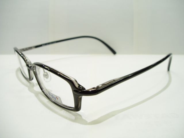 3532 Memory Flexible Spring Temple Black Eyeglasses 50  