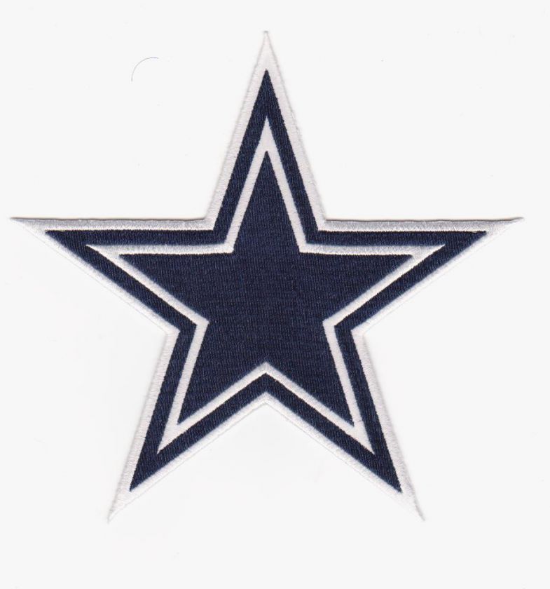 NFL DALLAS COWBOYS TEAM LOGO FOOTBALL WHITE JERSEY PATCH  