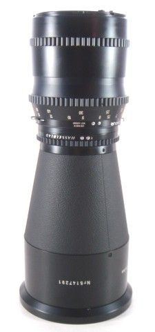 Hasselblad Tele Tessar 350mm f5.6 Lens with front and rear lens caps