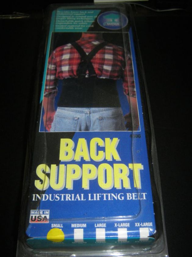 INDUSTRIAL LIFTING BACK BRACE SUPPORT BELT 4300 LARGE  