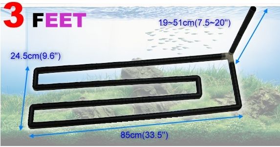 undergravel filteration Bottom circular Bar 85x24.5cm Under Gravel 