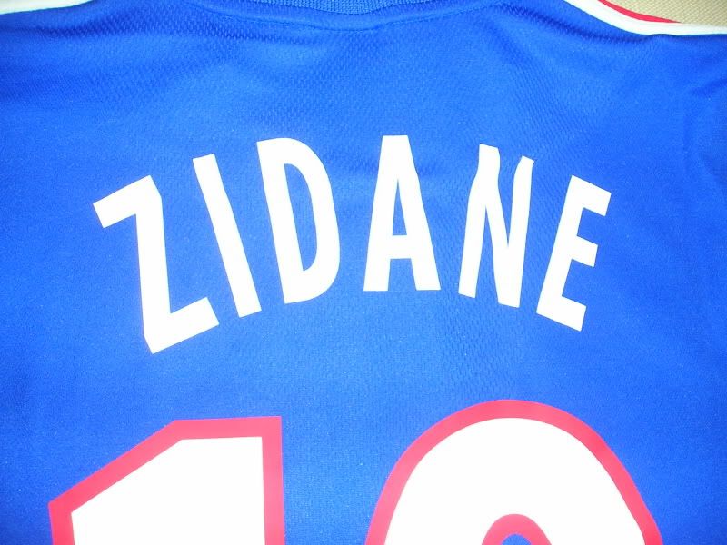 FRANCE SHIRT JERSEY MAILLOT FOOT BALL ZIDANE REAL MADRID BORDEAUX V 