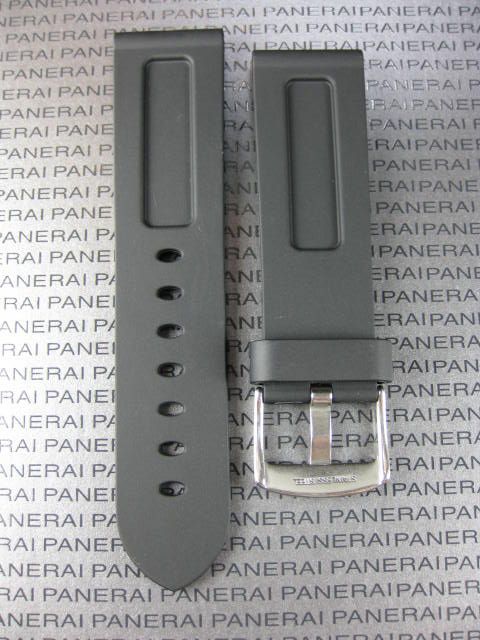 24mm HQ Soft Rubber Diver Strap Band for PANERAI Black  