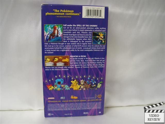 Pokemon The Movie 3 Spell of the Unown VHS  