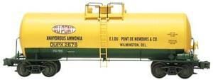 Weaver Dupont grn/ylw 40 tank car, 3 rail or 2 rail  