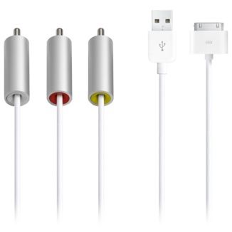   iPhone 4s Audio Video AV Composite Cable iPhone 4 4Gs 4S USB iOS 5