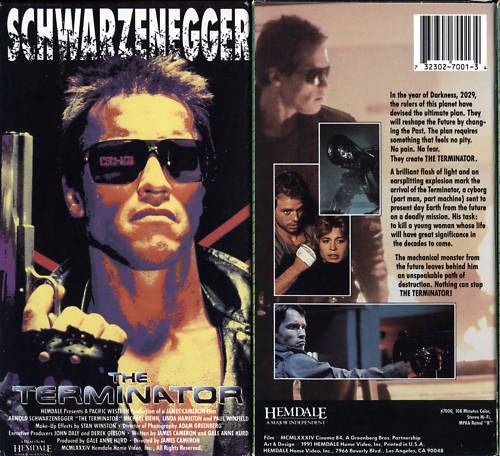 The Terminator VHS 732302700134  