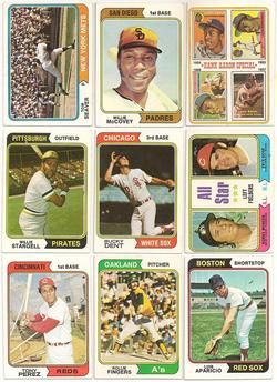 1974 TOPPS BASEBALL STAR CARDS   SEAVER / MCCOVEY / AARON / STARGELL 