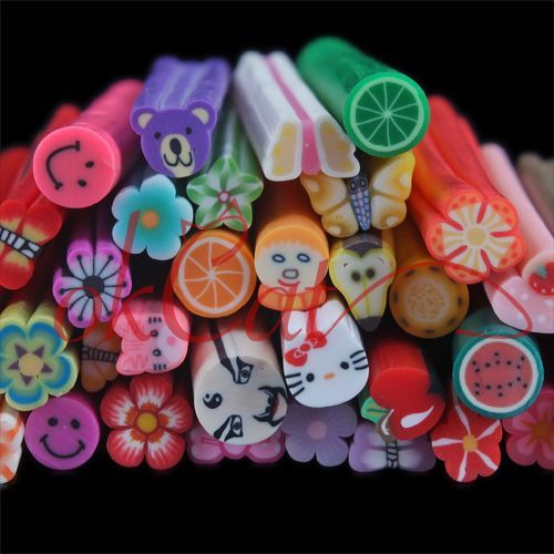 Nail Art Fruit Flower Animal Decoration Stick Tips  