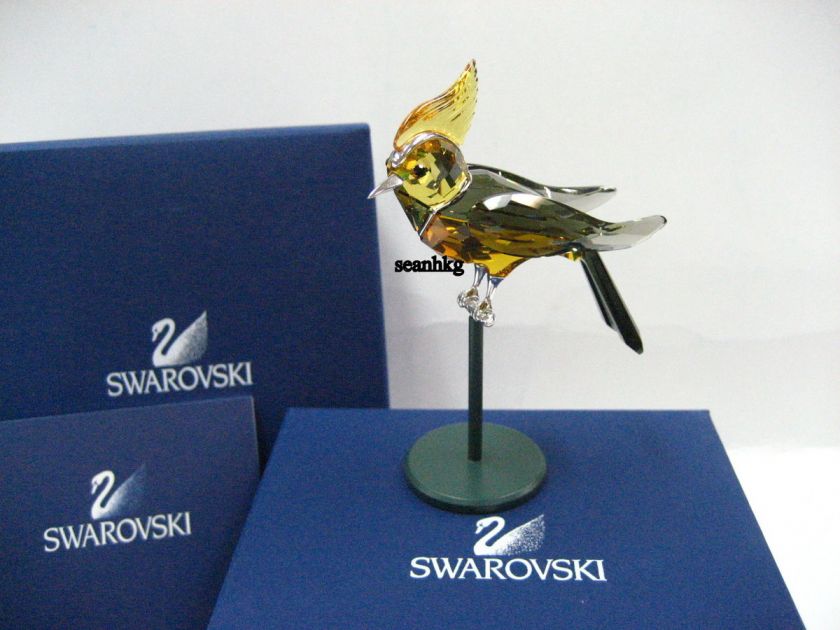 275577 Bonriki Topaz Perching Paradise Tropical Bird Retired Swarovski 