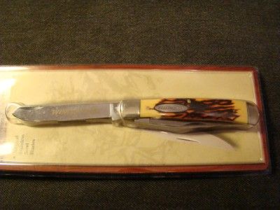   SS New Ersatz Stag Winchester Trapper Pocket Knife NIPKG MJB  