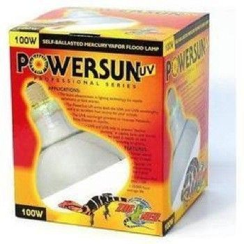 Zoo Med Power Sun 100 watt UV Self Ballasted Basking Bulb 097612450118 